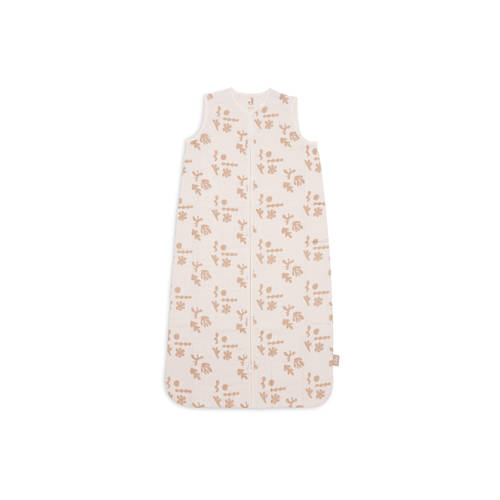 Jollein hydrofiele slaapzak Funky Biscuit Babyslaapzak Beige All over print 70 cm afbeelding