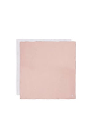 hydrofiele doek Wild Rose/Ivory Large (set van 2)