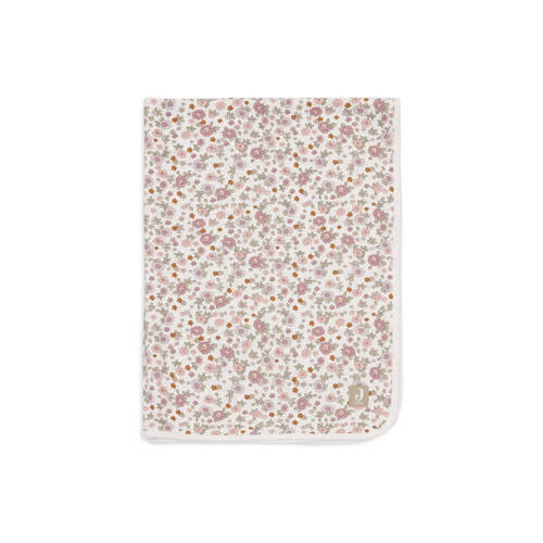 Jollein jerseywiegdeken Retro Flowers Babydeken Multi Bloemen