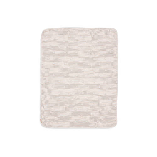 Jollein Deken Hydrofiel Wieg 75x100cm Miffy Stripe Biscuit Babydeken Bruin