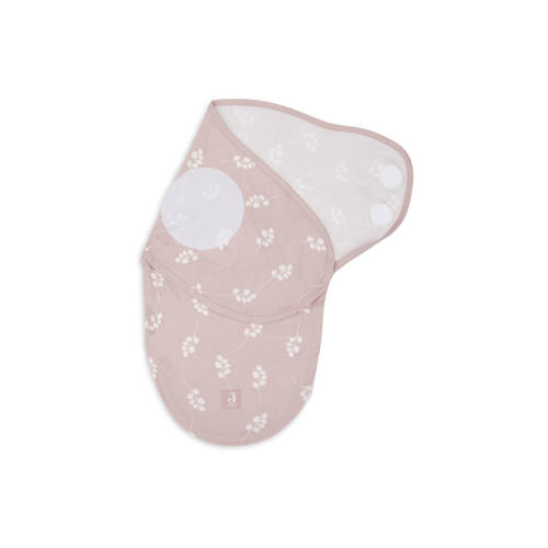 Jollein baby slaapzak wrapper 0-3 maanden Twig Wild Rose Inbakerdoek Roze 50 62