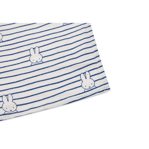 Jollein hydrofiele doek large Miffy Stripe Navy set van 2 Hydrofiele luiers Blauw