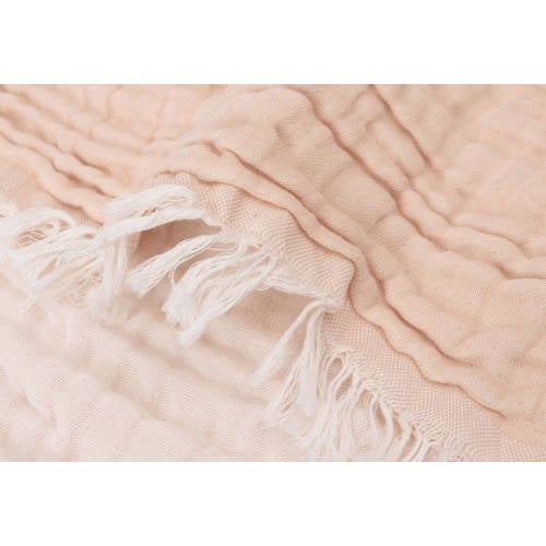 Jollein wiegdeken Fringe Moonstone Ivory Babydeken Geel Effen