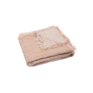 wiegdeken Fringe Moonstone/Ivory