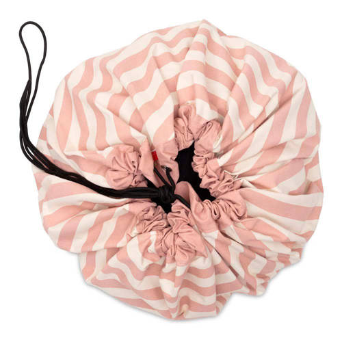 Play&Go 2-in-1 opbergzak speelkleed Stripes New Pink