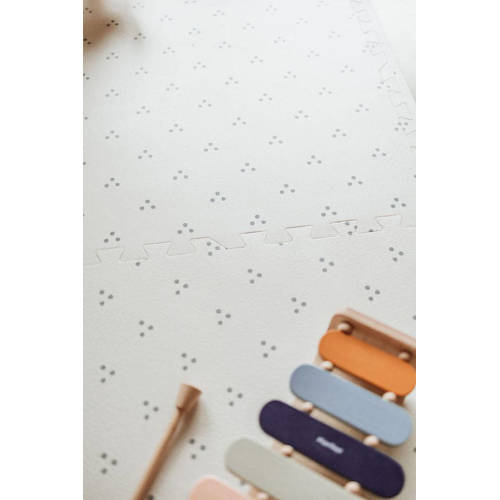 Play&Go EEVAA 2-in-1 omkeerbare puzzel speelmat en opbergdoos Numbers Dots (180x180cm 9 tegels) Speelkleed