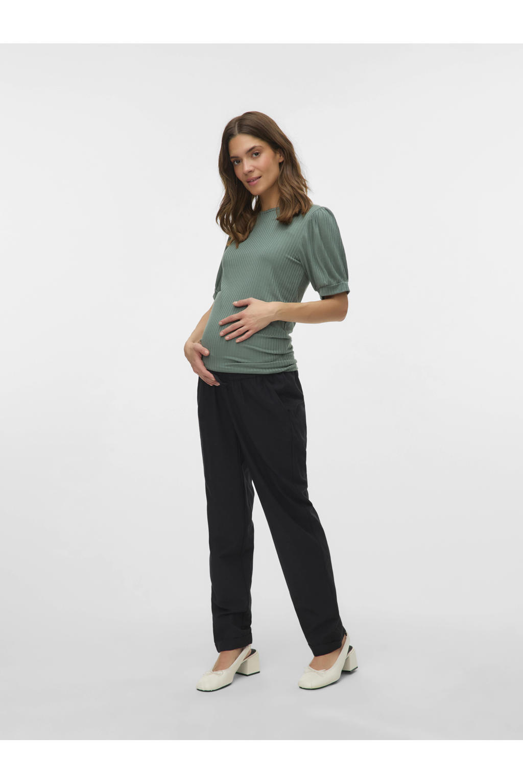 MAMALICIOUS zwangerschapsshirt MLTRINITY groen