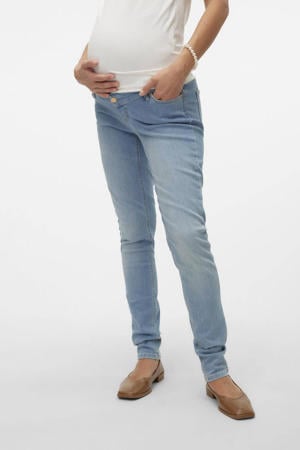 zwangerschaps skinny jeans MLOLIVIA light blue denim