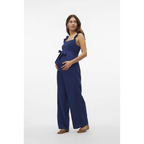 Mamalicious zwangerschapsjumpsuit MLMAYAMY Dames Viscose Vierkante hals L