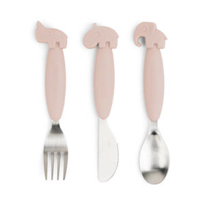 Easy-grip bestekset Deer friends - Powder