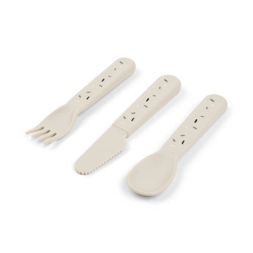 Done by Deer Foodie cutlery set Confetti Sand Bestek