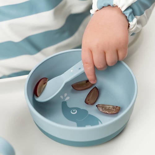 Done by Deer Foodie cutlery set Happy dots Blue Bestek