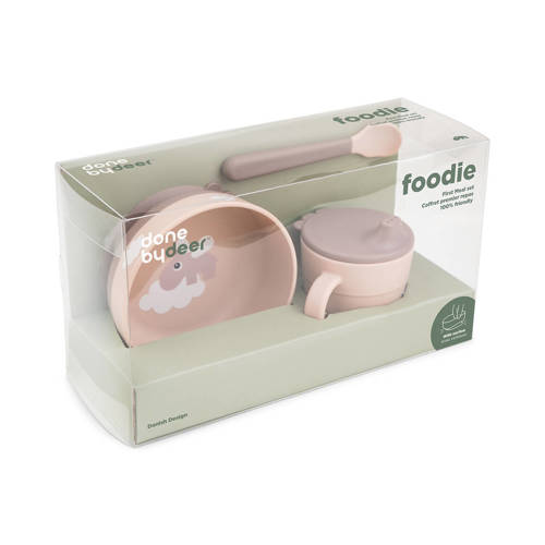 Done by Deer Foodie first meal set Happy clouds Powder Serviesset