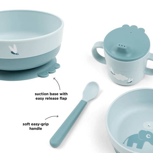 Done by Deer Foodie first meal set Elphee Blue Serviesset