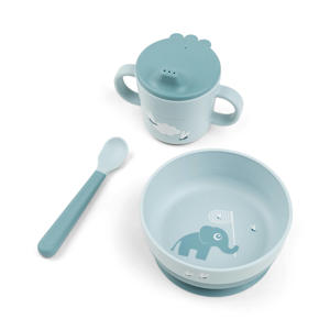 Foodie first meal set Elphee - Blauw