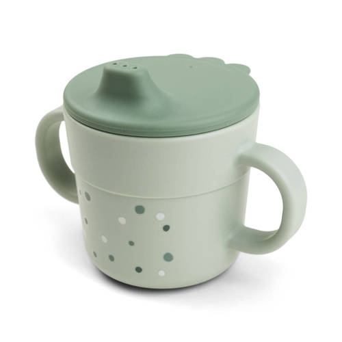 Done by Deer Foodie spout cup Happy dots Green Tuitbeker