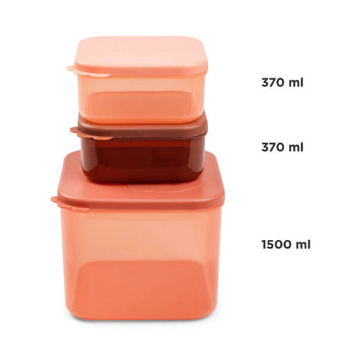 Done by Deer Food storage container set L Elphee Papaya Babyvoeding bewaarbakjes