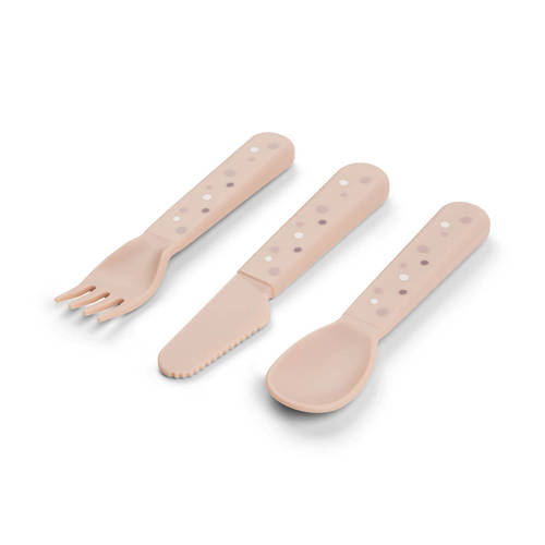 Done by Deer Foodie cutlery set Happy dots Powder Bestek