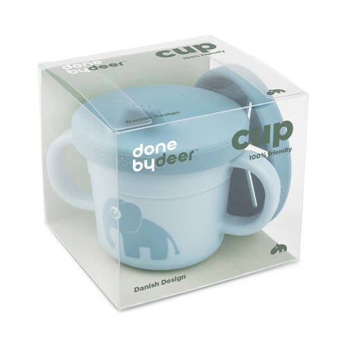 Done by Deer Foodie spout snack cup Elphee Blue Tuitbeker