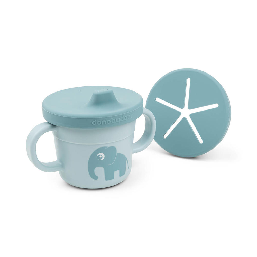 Done by Deer Foodie tuit- en snackbeker Elphee - Blauw