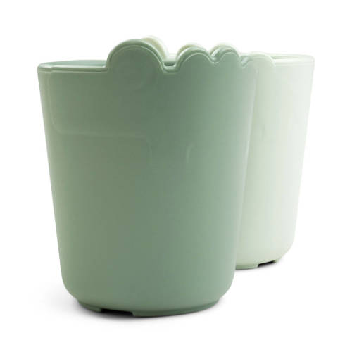 Done by Deer Kiddish mini mug 2-pack Croco Green Drinkbeker