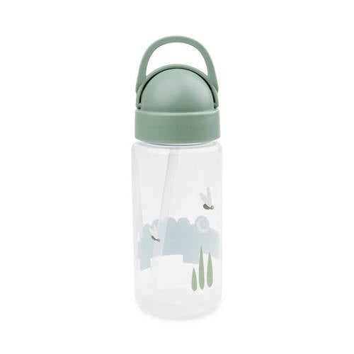 Done by Deer Straw bottle Croco Green Rietjesbeker