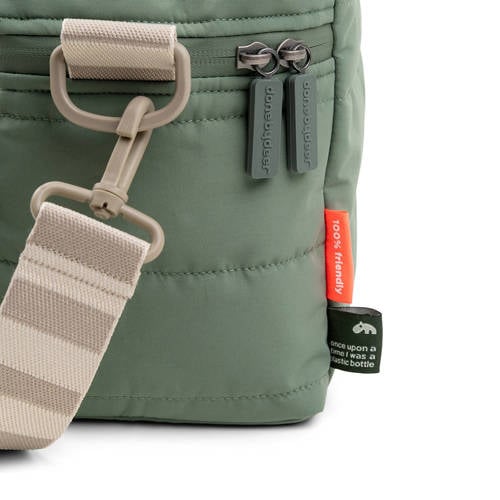 Done by Deer Quilted insulated bag Croco Green Luiertas
