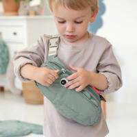 thumbnail: Done by Deer Quilted cross-over kids bag Croco Powder
