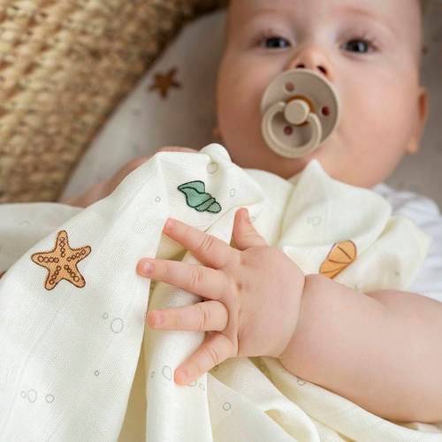 Done by Deer swaddle set van 2 beige Inbakerdoek