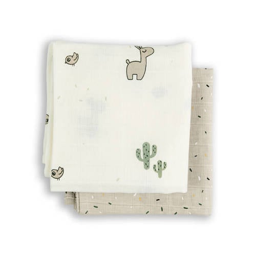 Done by Deer swaddle set van 2 sand Inbakerdoek | Inbakerdoek van