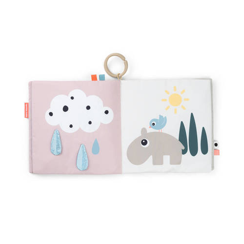 Done by Deer Tummy time soft book Deer friends Colour mix Boekje