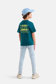 thumbnail: Shoeby T-shirt met backprint donkergroen