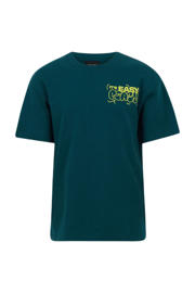 thumbnail: Shoeby T-shirt met backprint donkergroen