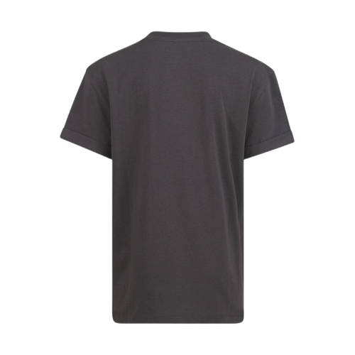 Shoeby T-shirt met printopdruk donkergrijs Meisjes Katoen Ronde hals Printopdruk 134 140
