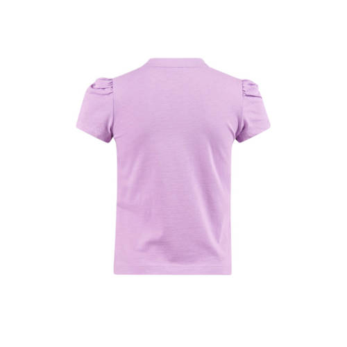 Shoeby T-shirt met printopdruk roze Meisjes Katoen Ronde hals Printopdruk 98 104