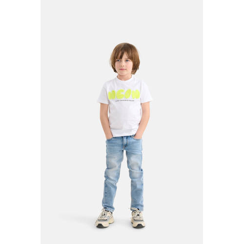 Shoeby T-shirt met printopdruk wit Jongens Katoen Ronde hals Printopdruk 98 104