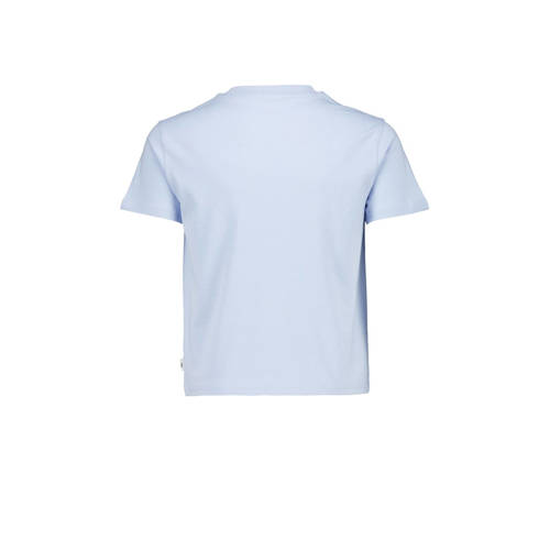 America Today T-shirt met printopdruk lichtblauw Meisjes Biologisch katoen Ronde hals 134 140
