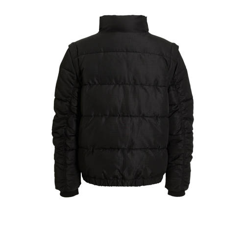 Coolcat 2-in-1 Puffer Winterjas Jaxx Zwart Jongens Polyester Opstaande kraag