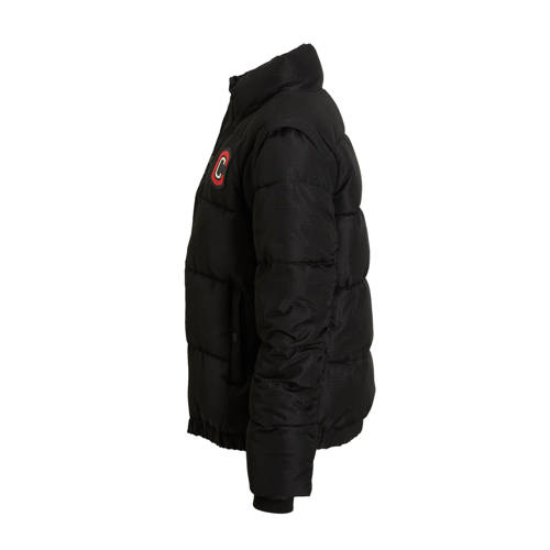 Coolcat 2-in-1 Puffer Winterjas Jaxx Zwart Jongens Polyester Opstaande kraag
