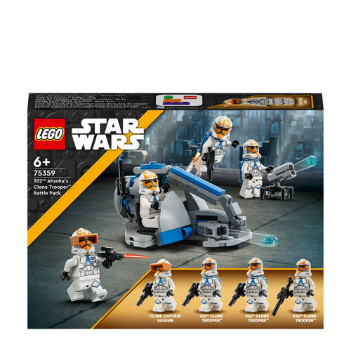 Lego Star Wars Yoda's Jedi Starfighter 75360 + 332nd Ahsoka's Clone Trooper Battle Pack 75359 + Clone Trooper 75372 & Battle Droid Battle Pack 75372