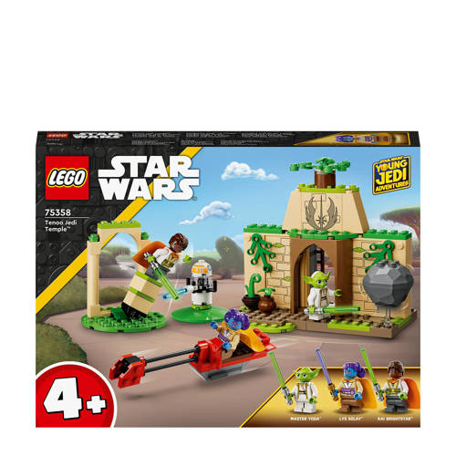 Lego Star Wars Tenoo Jedi tempel 75358 + The Crimson Firehawk 75384 Bouwset