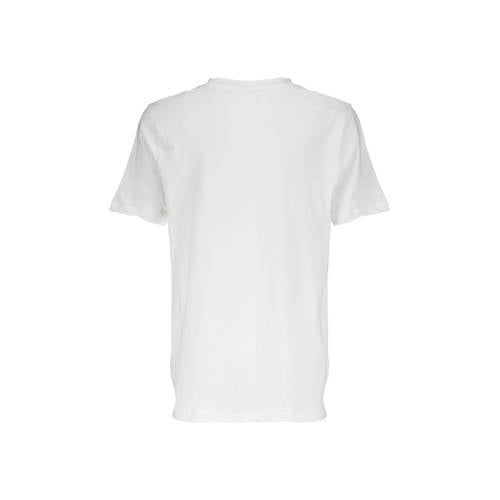 America Today T-shirt met printopdruk wit oranje rood Jongens Katoen Ronde hals 146 152