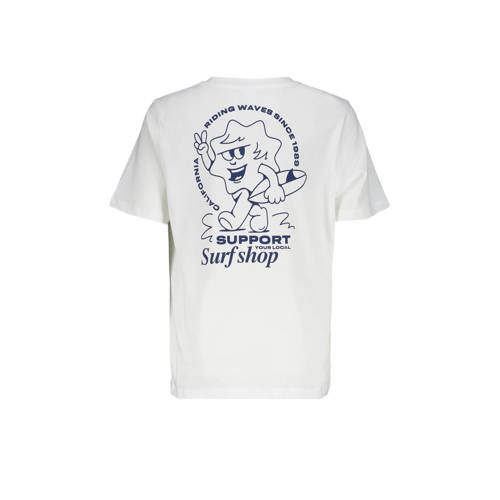 America Today T-shirt met backprint offwhite Wit Jongens Katoen Ronde hals 122 128
