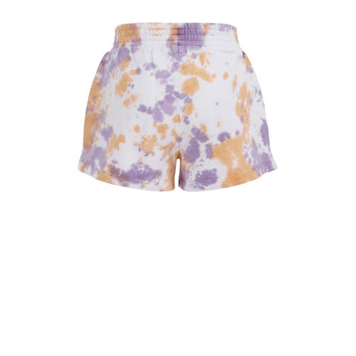 WE Fashion tie-dye sweatshort wit paars oranje Korte broek Multi Meisjes Katoen 146 152