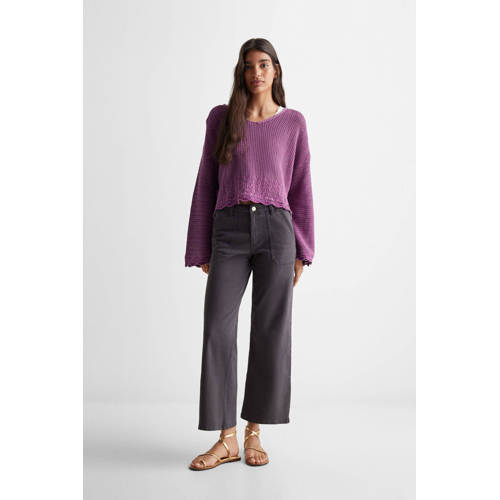 Mango Kids trui Meisjes Katoen V-hals Effen 158(XS)