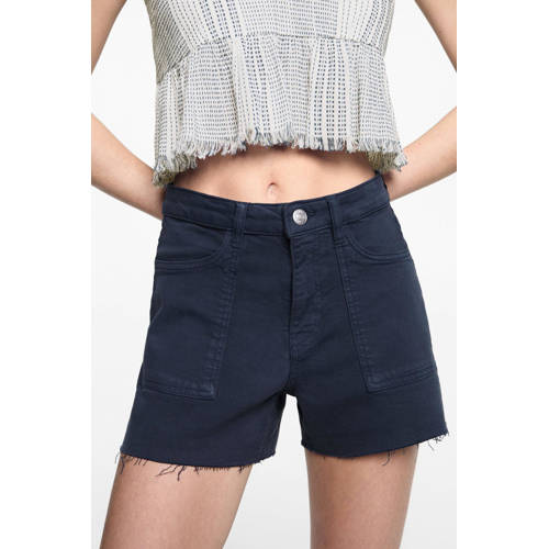 Mango Kids casual short donkerblauw Korte broek Meisjes Katoen Effen 168(M)