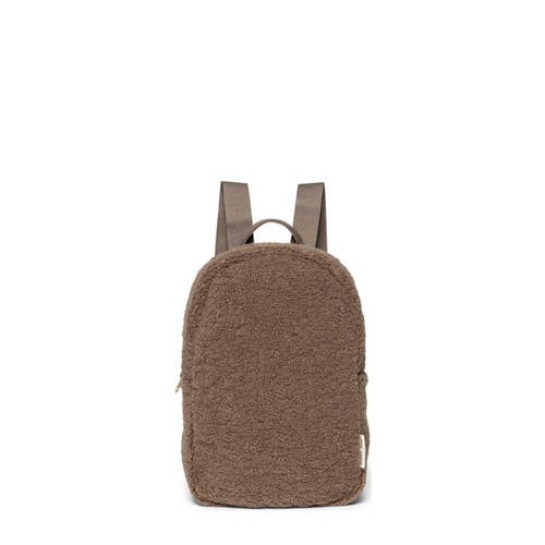 Studio Noos rugzak Teddy Mini Backpack bruin Effen