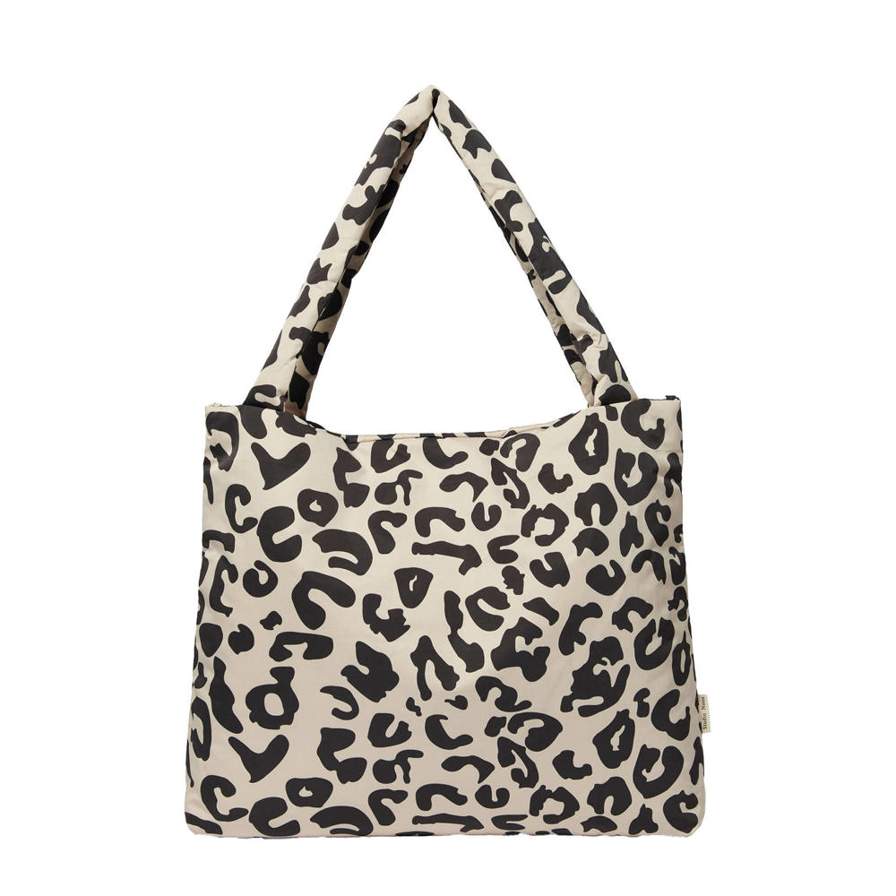 Studio Noos luiertas Holy Cow Puffy Mom Bag ecru/zwart