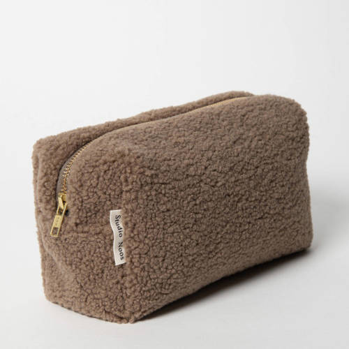 Studio Noos luieretui Teddy Pouch bruin Effen | Luieretui van