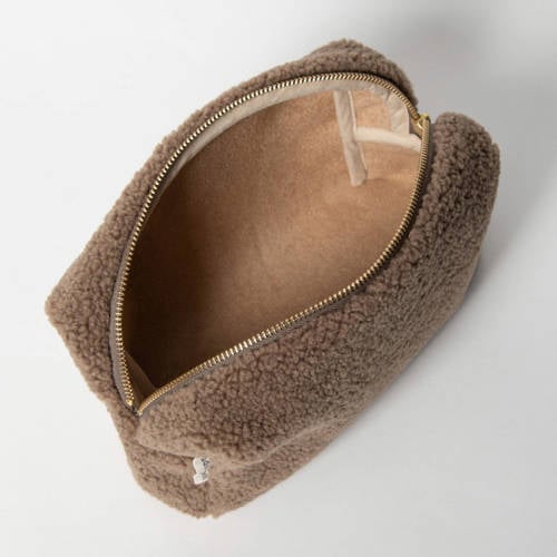 Studio Noos luieretui Teddy Pouch bruin Effen | Luieretui van